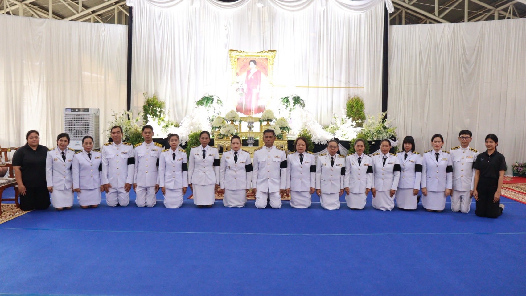 ร่วมพิธีสวดพระอภิธรรมอุทิศถวายพระราชกุศล