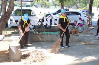 9. จิตอาสาพัฒนา  ปรับภูมิทัศน์  สกร.ระดับอำเภอสรรพยา  และหน่วยงานต้นสังกัด