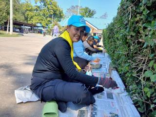 25. จิตอาสาพัฒนา  ปรับภูมิทัศน์  สกร.ระดับอำเภอสรรพยา  และหน่วยงานต้นสังกัด