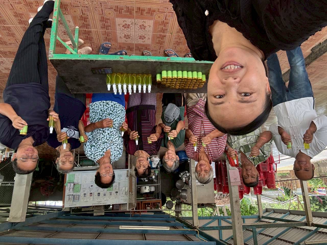 หลักสูตรการทำยาหม่องเขียว  และน้ำมันนวดสมุนไพร