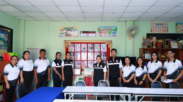 4. เข้ารับการประเมินสถานศึกษาสีขาวปลอดยาเสพติดและอบายมุข ปีการศึกษา 2568  ระดับเงิน
