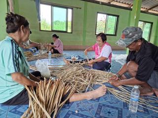 5. โครงการพัฒนาอาขีพชุมชน  "หลักสูตรการสานเปลญวนจากผักตบชวา"